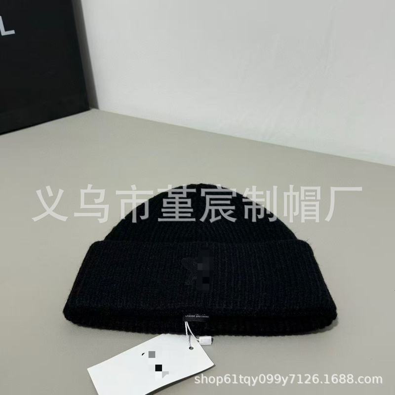 秋冬新款高品质爱心针织帽男女同款毛线帽保暖防风时尚百搭冷帽潮|undefined