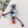 Ethnic woven bracelet, retro swiss watch, ethnic style, boho style