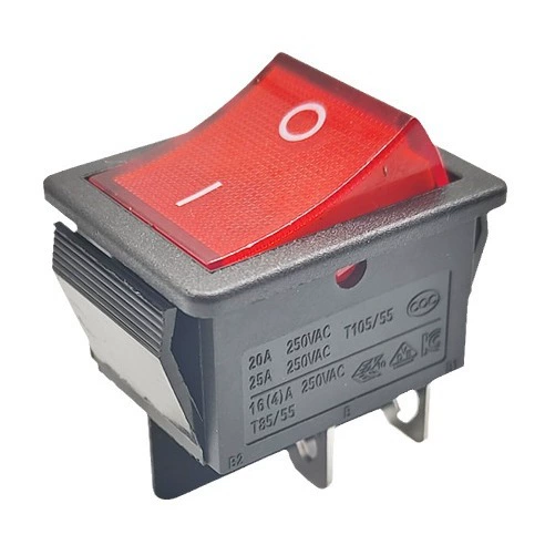 Spot high current high power ship switch double knife double throw 4-leg with lamp panel 30.5*25 power 5000W