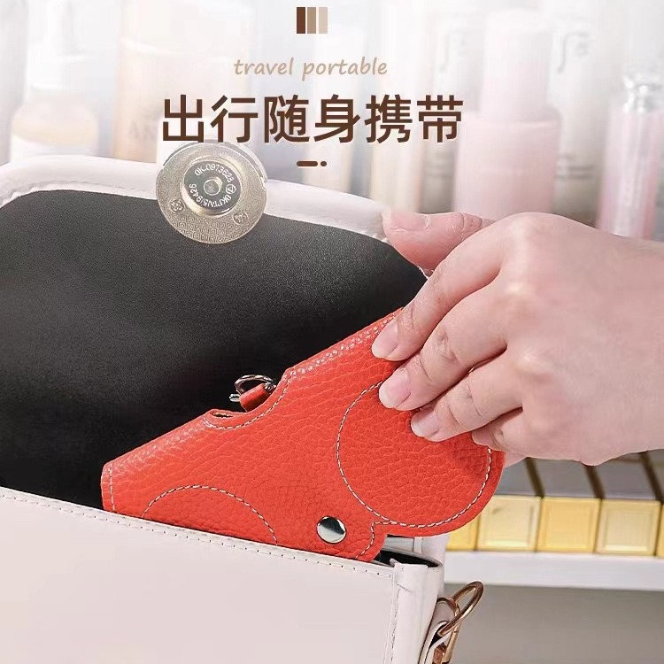 Nueva bolsa de gafas de sol pu portátil caja de gafas de sol cubierta de gafas lindas clips de gafas de mujer simple bolsa de gafas