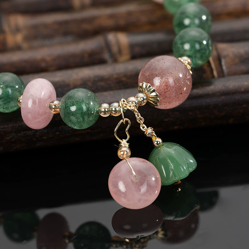 Crystal bracelet wax agate