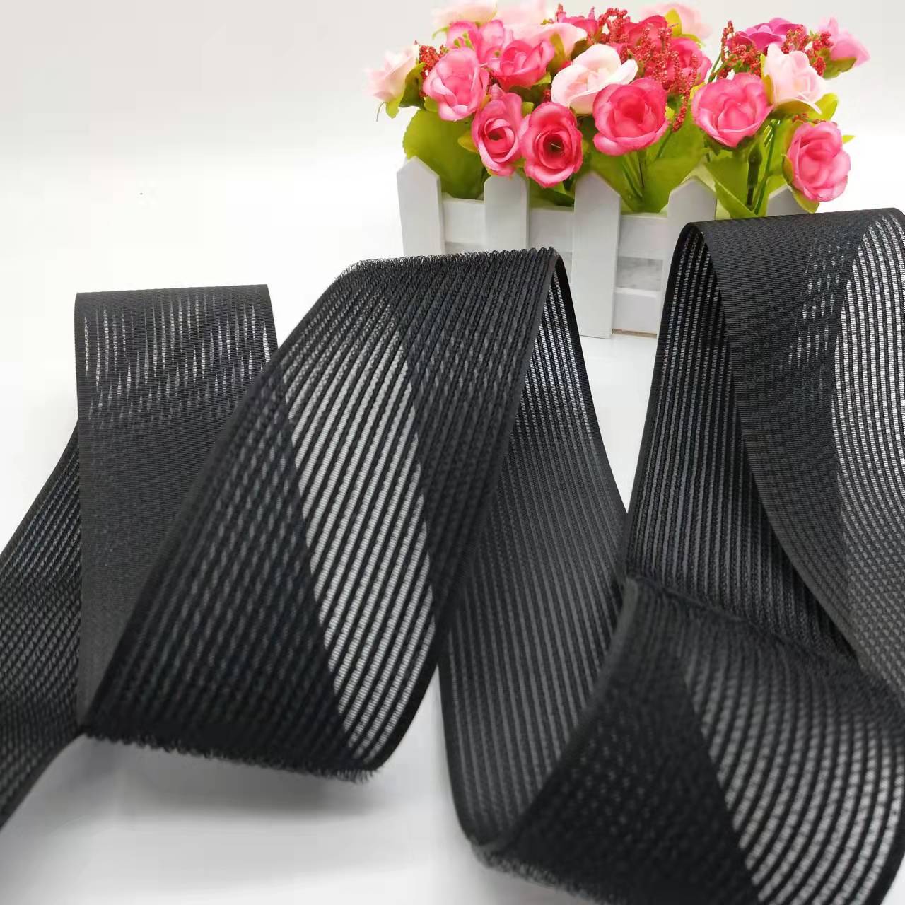 彩色尼龙发卷带魔术贴 造型师发贴 细软勾不伤发自粘碎发刘海贴