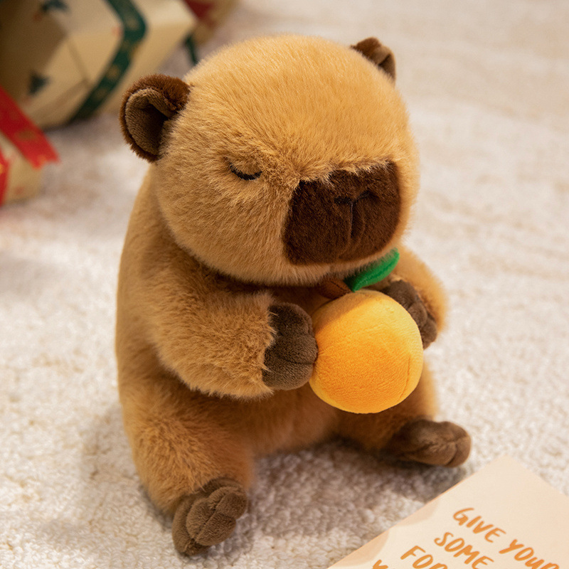 Transfronterizo codicioso capibara muñeca del delfín muñeca de peluche brotes de bambú panda gigante pequeño mapache muñeca de tela mujer