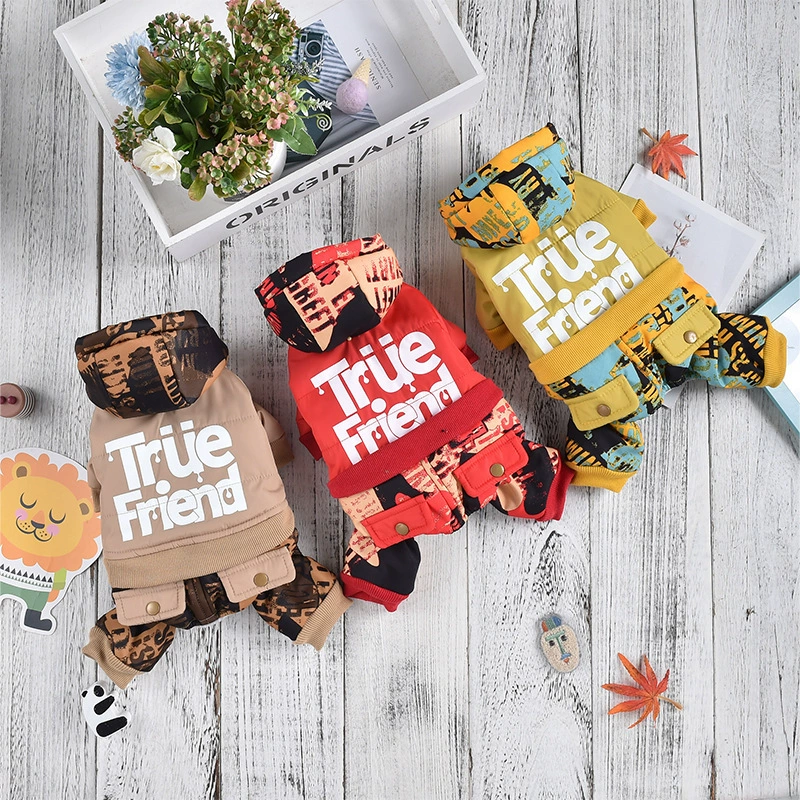 Домашние животные одежда теплая четвероногая собака собака кошка кошка одежда толстая зимняя маленькая собака хлопковая куртка