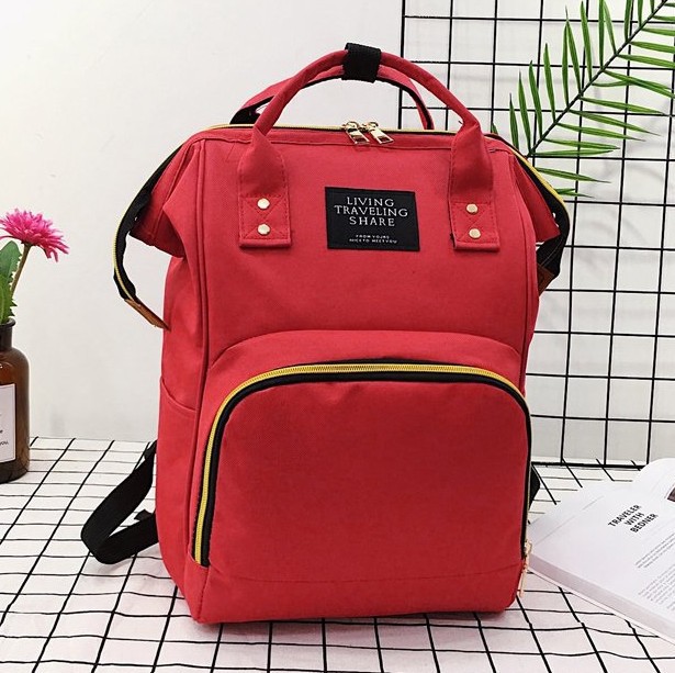 Bolsa de momia de fábrica de gran capacidad mochila de moda multifuncional bolsa materna e infantil nueva botella de alimentación de maternidad mochila de pañales al por mayor