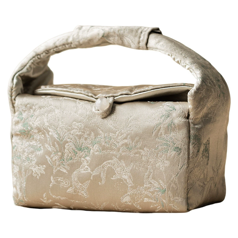 Big organizer bag, handheld travel tea set, waterproof cloth bag, tape, teapot