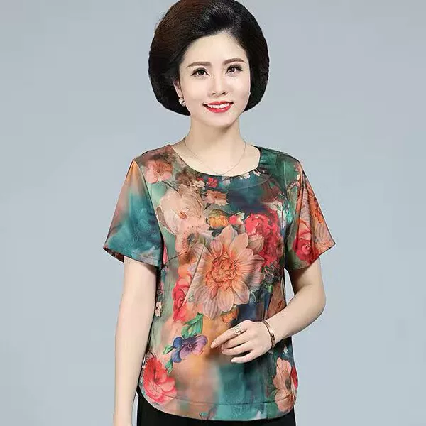 Blue peony top