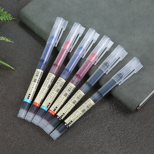 Colorful liquid-core neutral pen signature pen large capacity water pen quick-dry ballpoint pen multi-color student pen