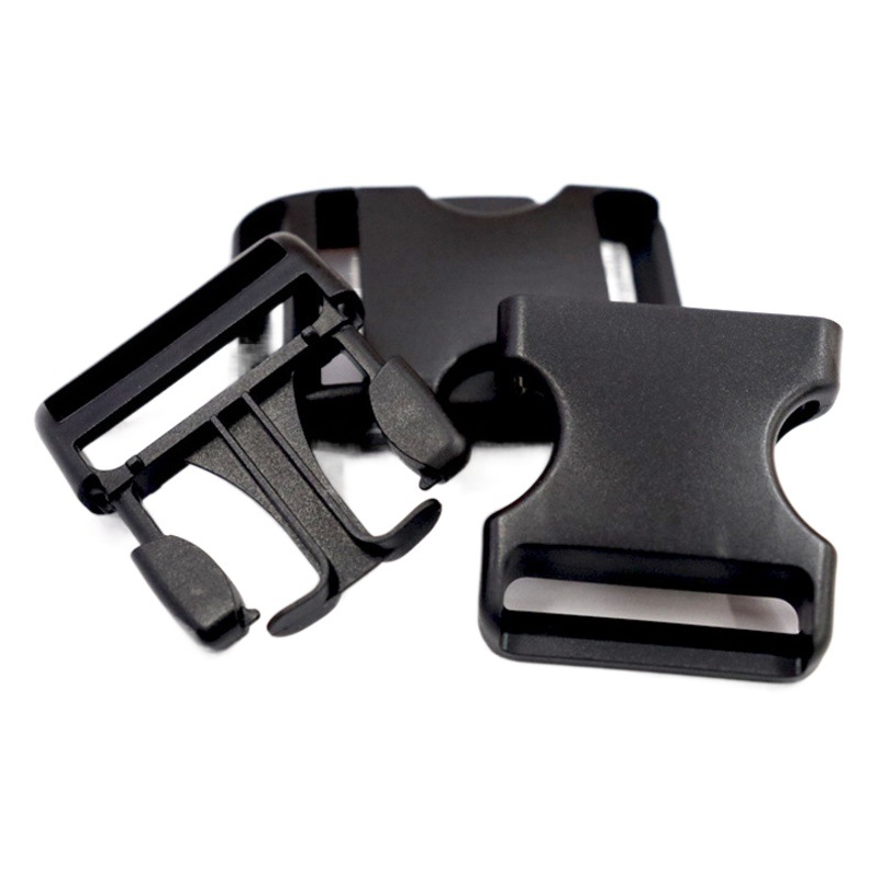 Fabricante mayorista de cierres de plástico de varias especificaciones, clips de plástico, ajustadores de correas para mochilas, hebillas para correas de riñoneras.