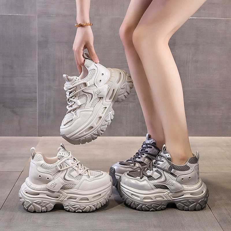 Thick-Soled High-Heeled Dad Shoes for Women, 2024 New Autumn Model, Height-Increasing 8cm, Versatile Trendy Casual Shoes That Make Feet Look Smaller Thick-Soled High-Heeled Dad Shoes for Women, 2024 New Autumn Model, Height-Increasing 8cm, Versatile Trendy Casual Shoes That Make Feet Look Smaller