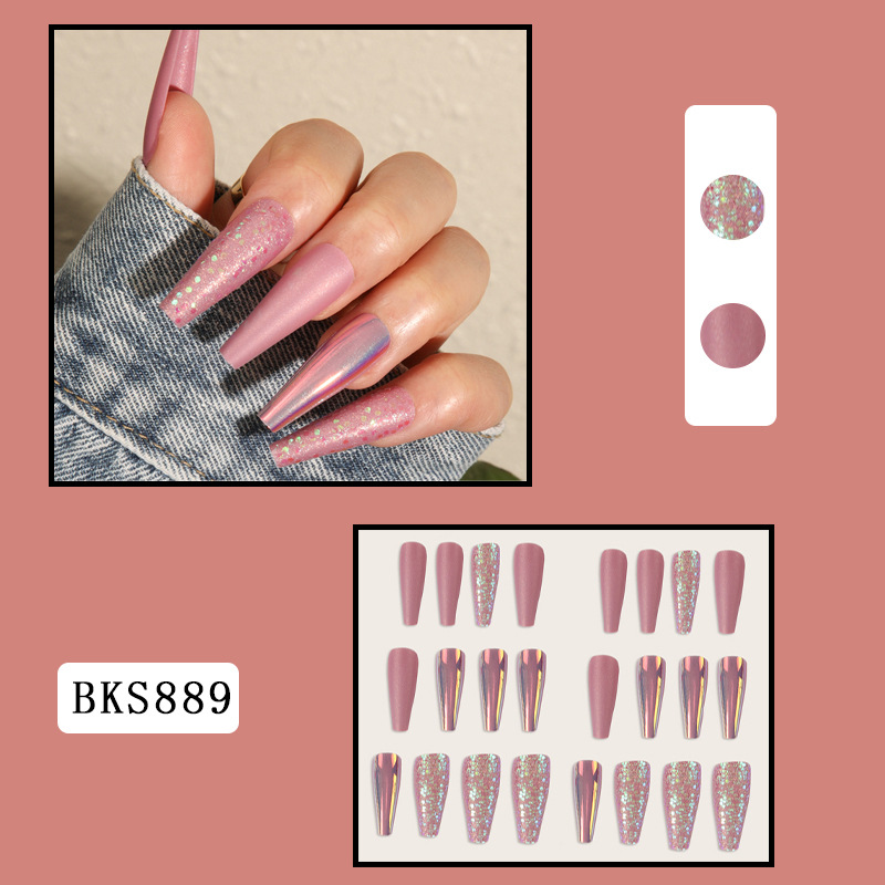 40g Weight Fashion Geometric Plastic Wear Manicure 24 Pieces