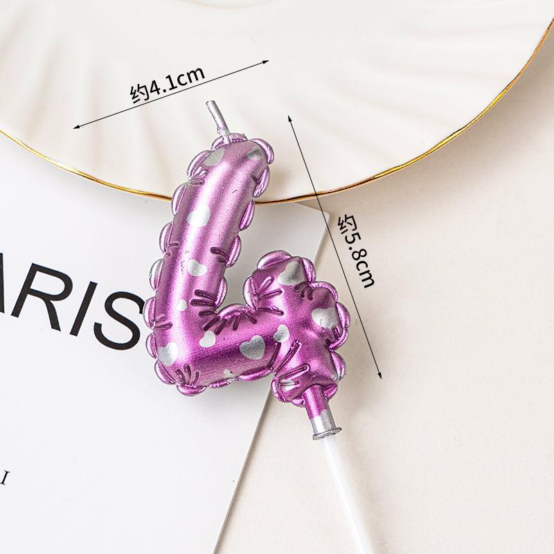 Ins velas de cumpleaños coreanas horneado pastel decoración decoración globo vela digital complemento vela rosa vestir