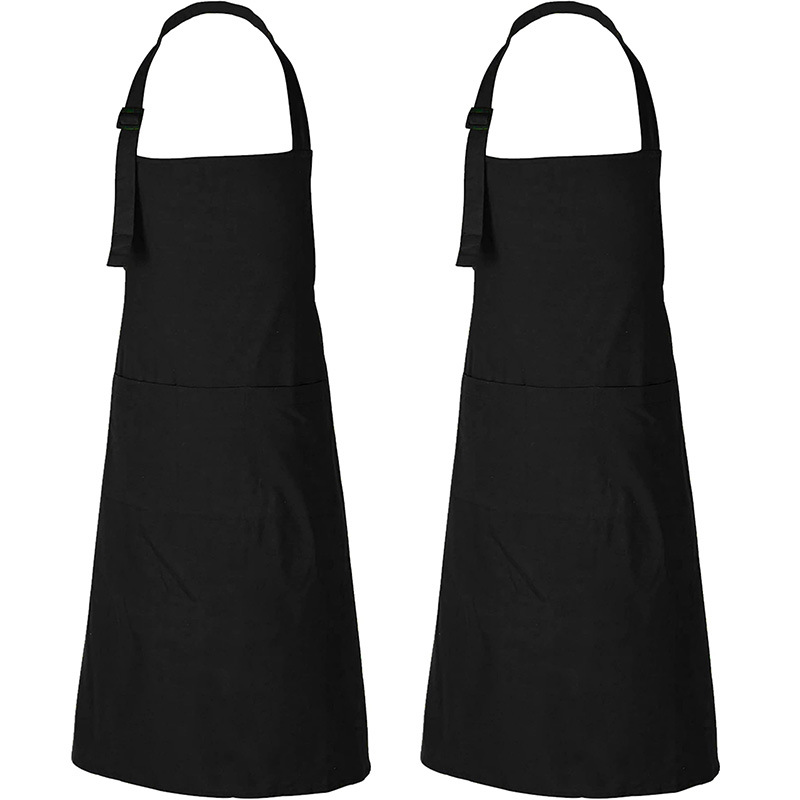 Transfronterizo Amazon alarga delantal logotipo personalizado poliéster cintura camarero ropa de trabajo cocina hogar delantal