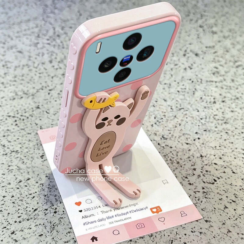 Suitable for Vivox300Pro Mobile Phone Case for Women, High-End X200Pormini Full Edge Coverage X100 Cute Pink Dots Suitable for Vivox300Pro Mobile Phone Case for Women, High-End X200Pormini Full Edge Coverage X100 Cute Pink Dots