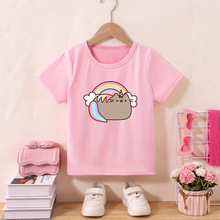 外贸现货女童‘ 时尚夏季舒适印花T恤 ’ 批发