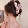 3#[pink] satin pleated gripper about 13cm
