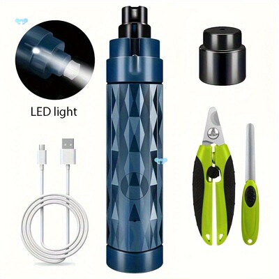 Rechargeable Pet Grinder 2 speed Adjustable Low noise跨境|ms