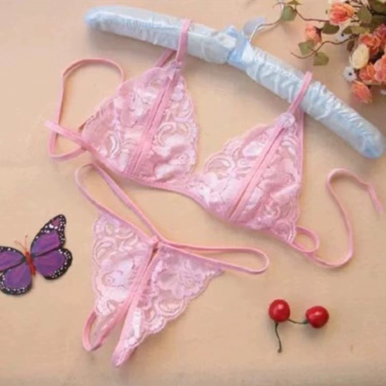 Underwear, lace set, split bra