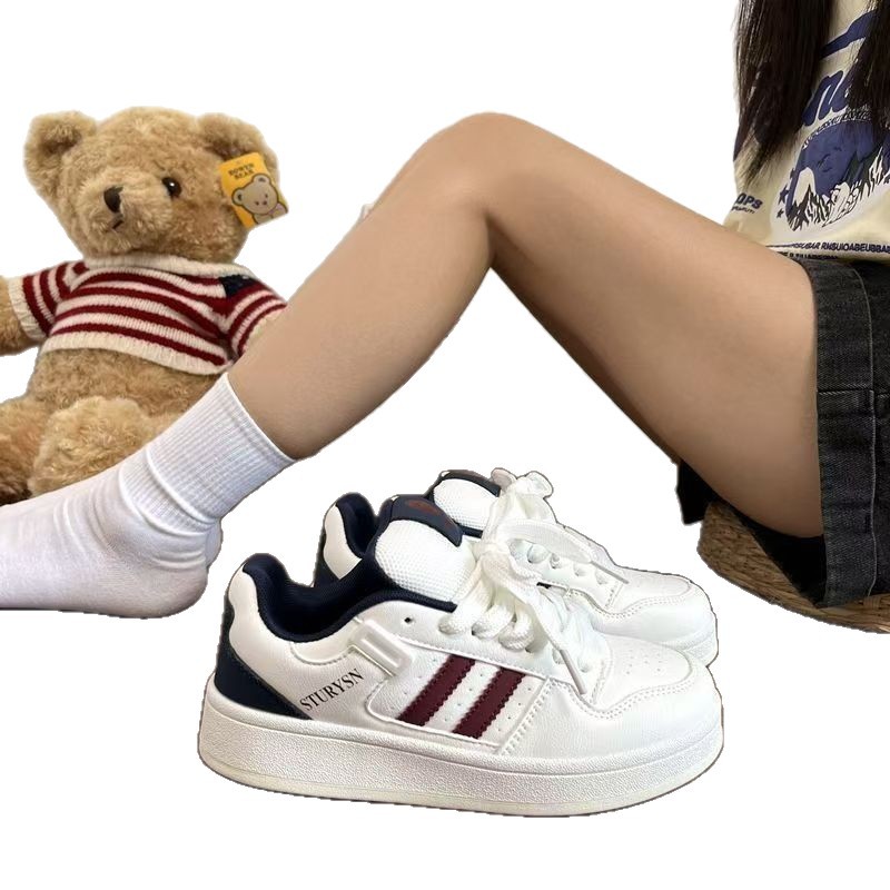 Temporada escolar zapatos de pan de dopamina otoño nueva pareja in tide 2025 zapatos de skate de estudiantes transpirables casuales versátiles