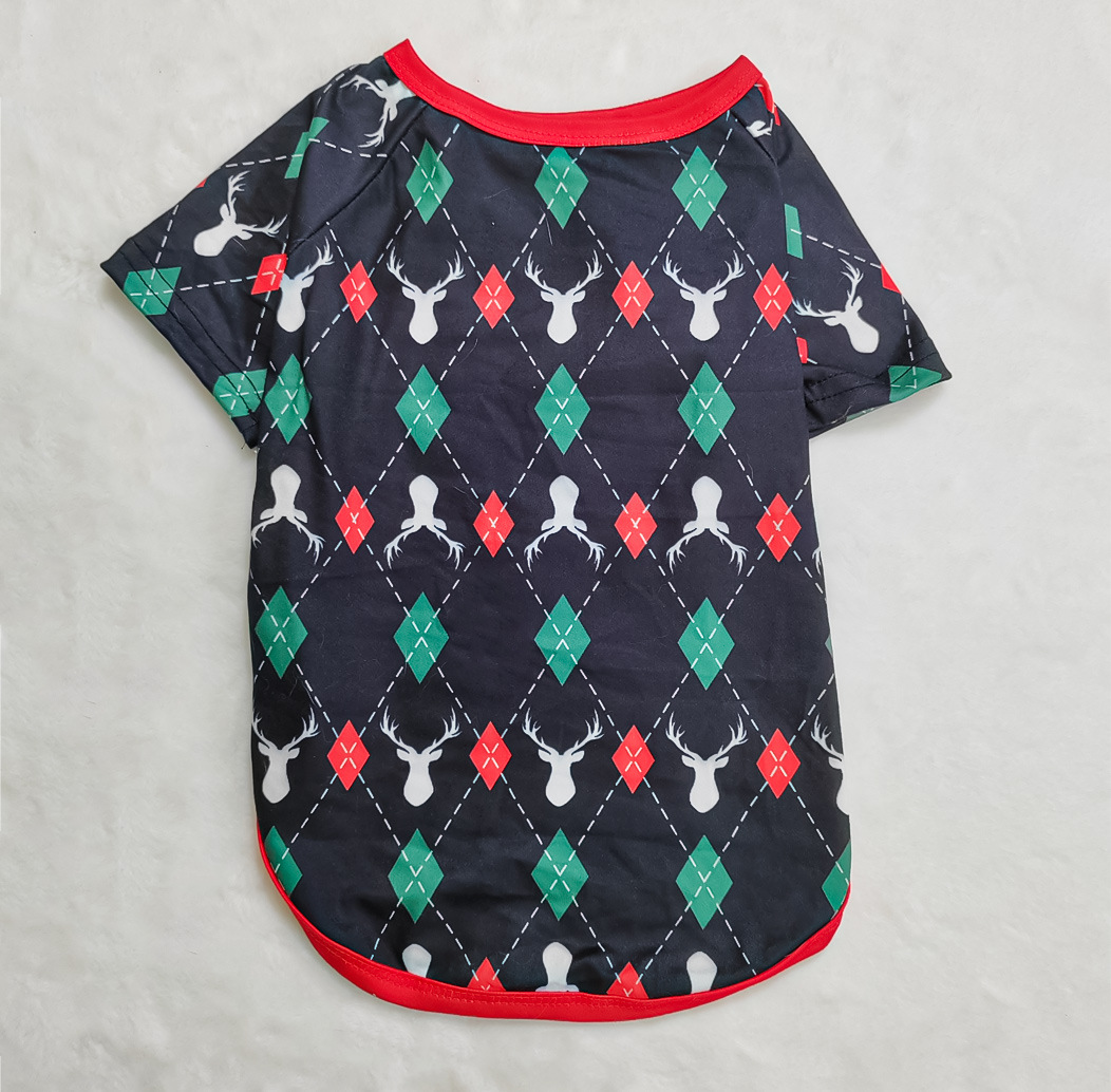 Christmas Little strange letters Christmas family dress printed homewear pajamas set_voghion.com