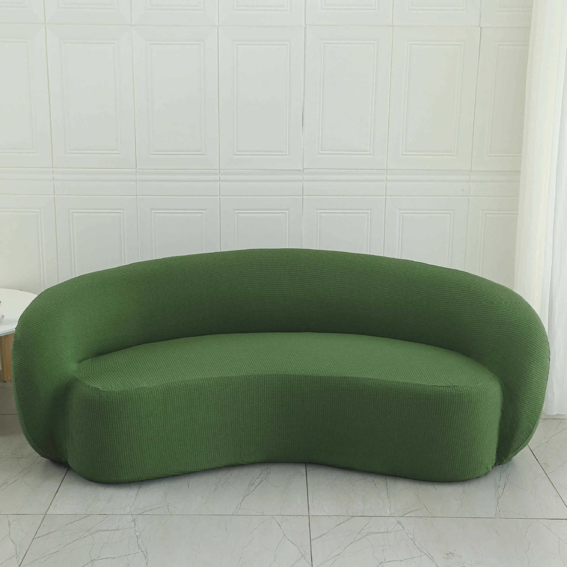 Cubierta de sofá y silla Cubierta de sofá de balcón de dormitorio individual de lana de cordero perezoso Cubierta de silla de sala de estar sencilla y cómoda