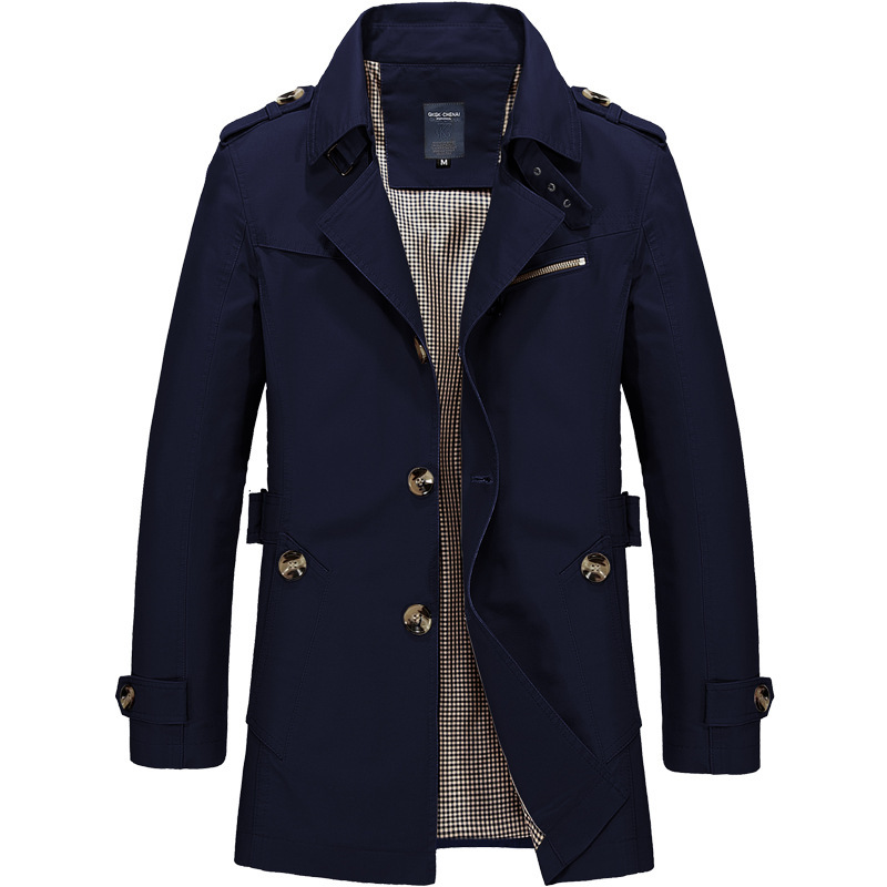 (Cross-border trading), men's demi-season casual jacket, trench coat, Spring/Fall 2023 model 3