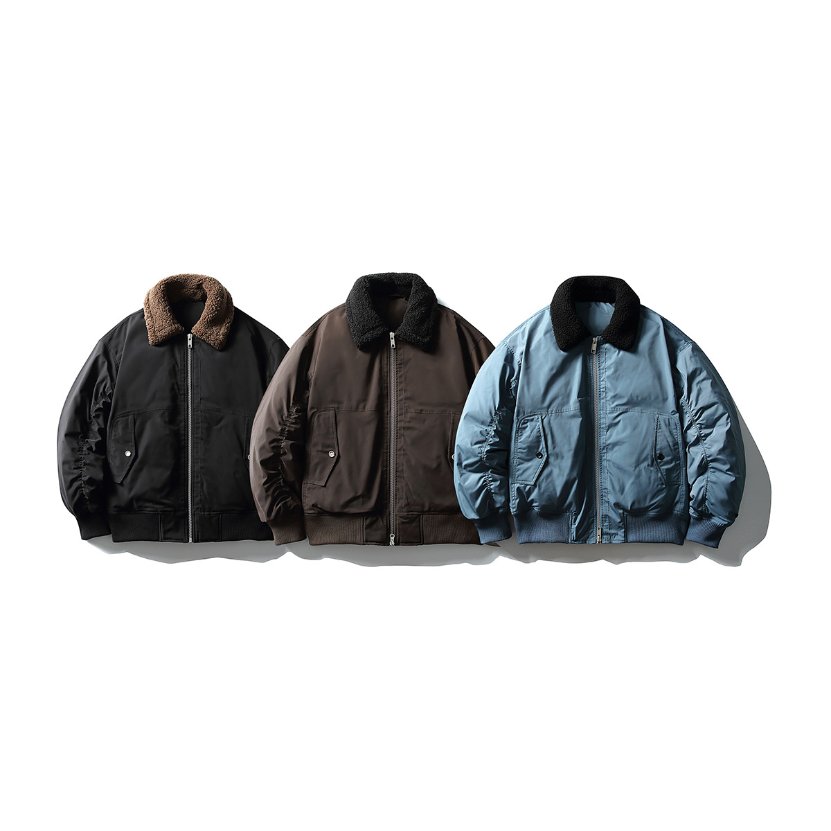 北界男装 美式潮牌2025冬季新款毛领90白鸭绒羽绒服工装保暖外套