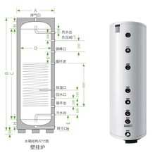 专业定做300L承压保温水箱 壁挂炉单盘管换热 白色外壳
