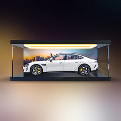 適用米su7車型1:18自動車型亜鉛合金シミュレーション型ランプアクリル収納ケース