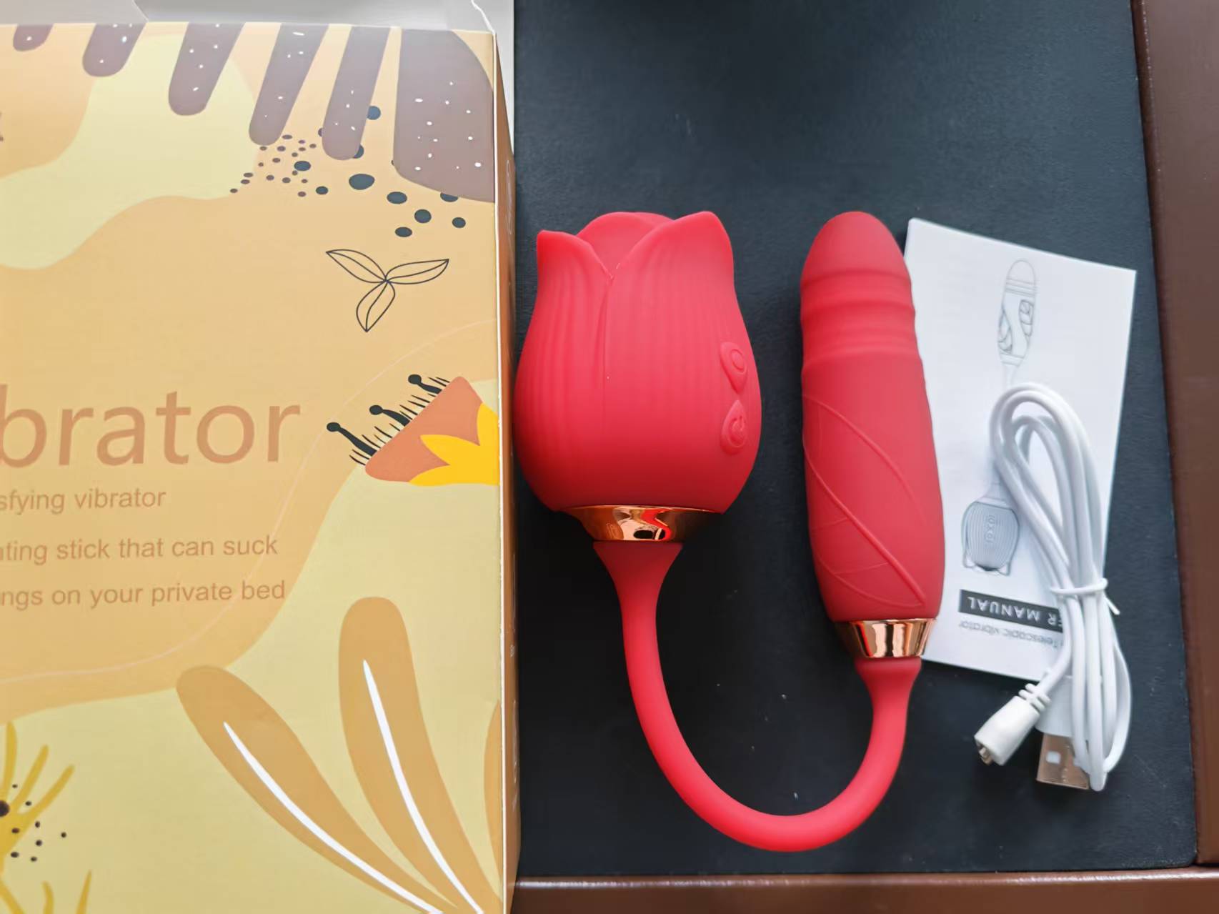 Rose lengua lamir huevo de 10 frecuencia doble cabeza vibrador femenino coquetear estimulación masturbador para adultos al por mayor