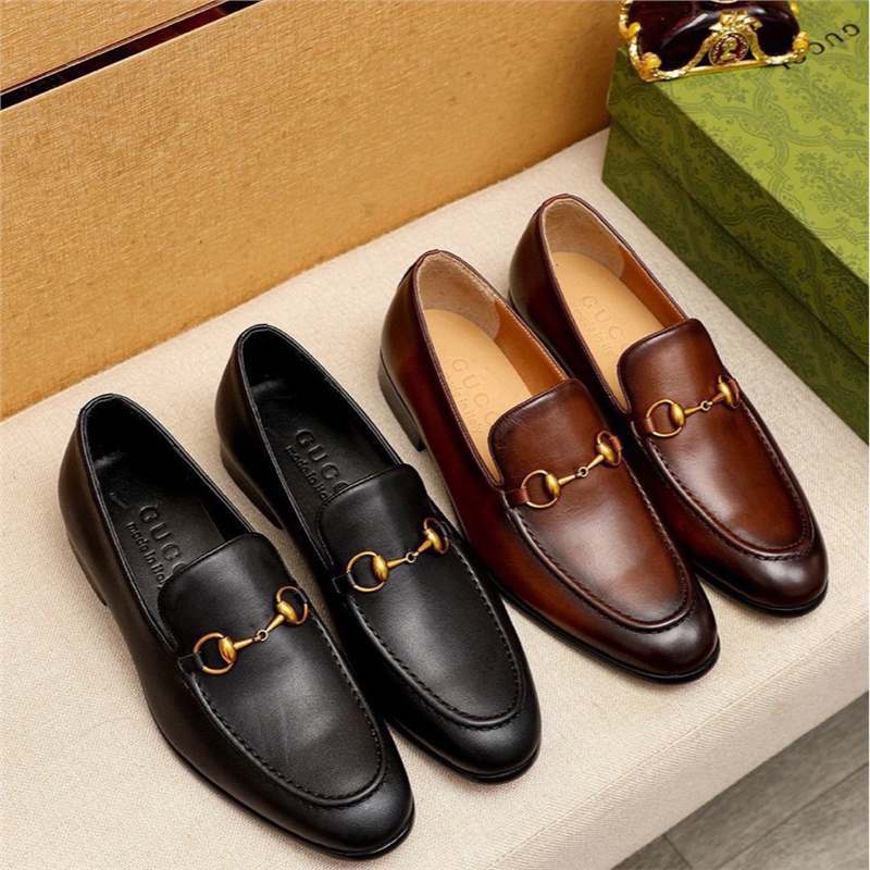 Men's Genuine Leather Summer High-End Business Formal Wear Breathable First-Layer Cowhide Loafers Slip-On Lazy Men's Shoes