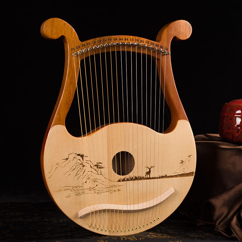 19 cuerdas lyre Lira portátil 19-tono lyre para principiantes