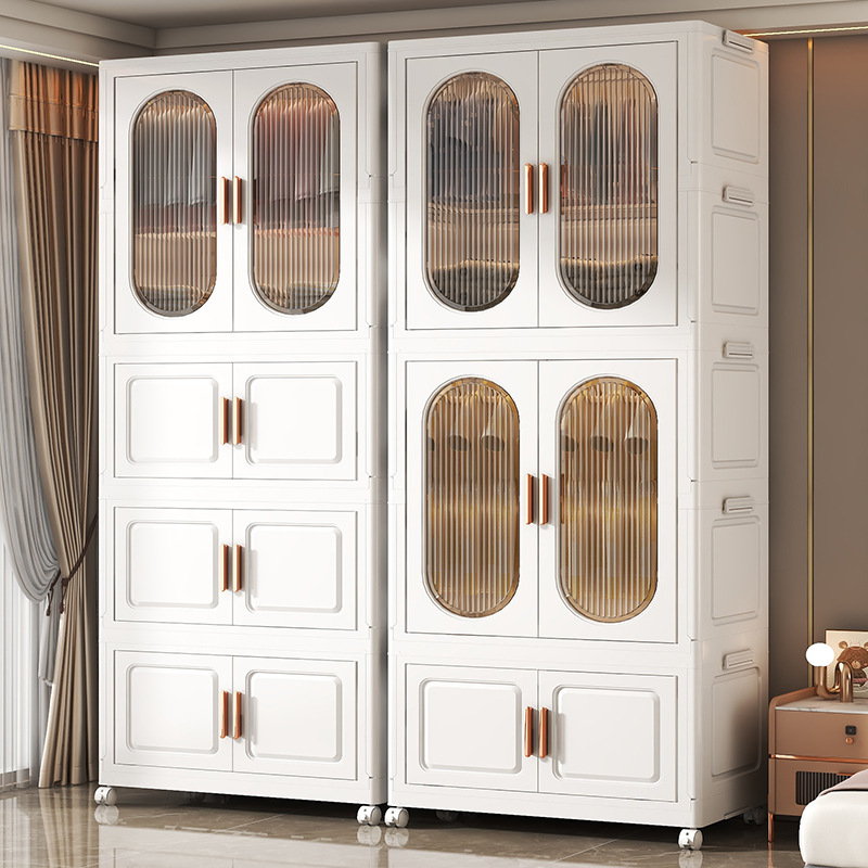 Installation-Free Baby Wardrobe Children's Clothes Storage Box Household Thickened Baby Wardrobe Foldable Storage Cabinet