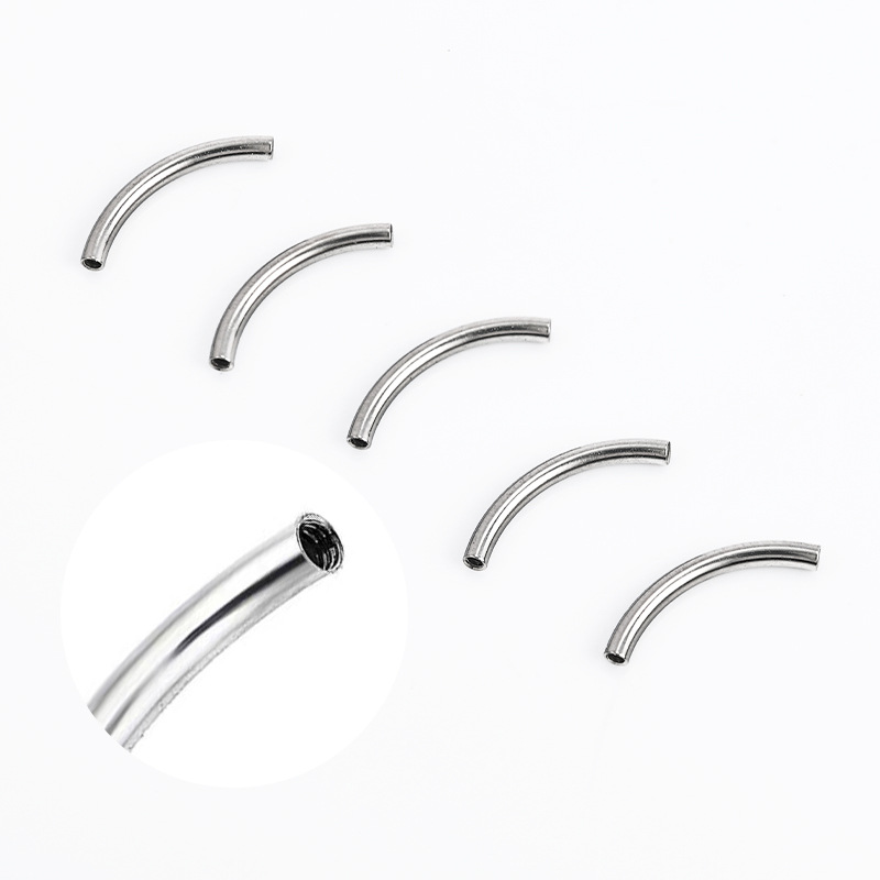 Zesen F136 Titanium Alloy Eyebrow Stud Internally Threaded Curved Bar G23 Banana Bar 14G 16G Body Jewelry detail image 9
