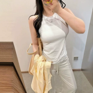 韩国小众 al同款女士背心运动无袖背心