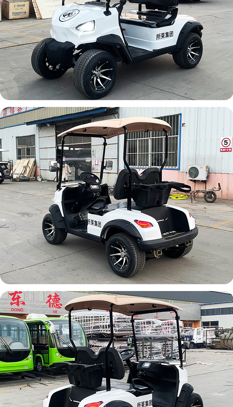 Foreign trade export 2 electric golf cart scenic spot tourism four-wheel sightseeing car real estate ferry car
