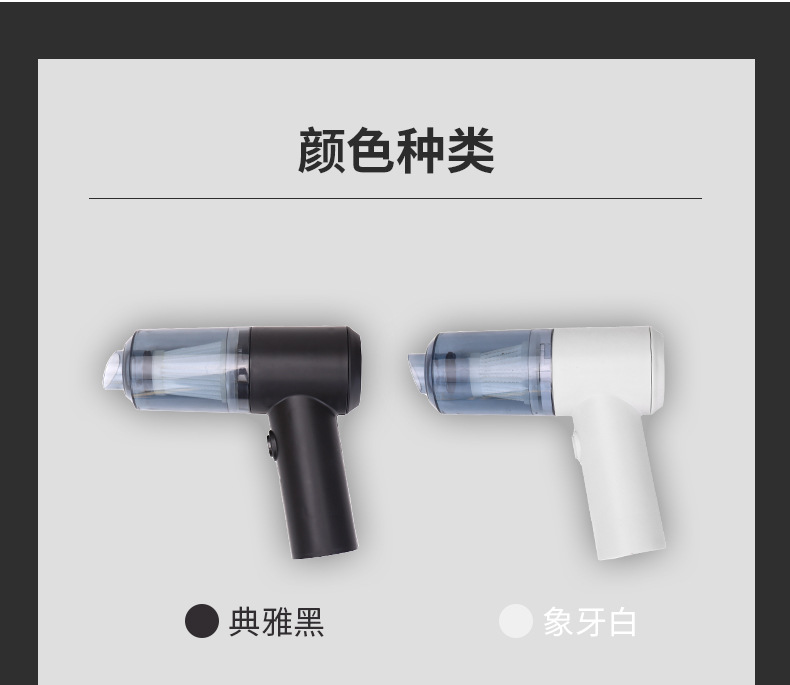 New Portable Car Vacuum Cleaner, Dust Blower, Household Small Vacuum Cleaner, Dual-Purpose Suction and Blowing, Pet Hair Suction and Blowing Device