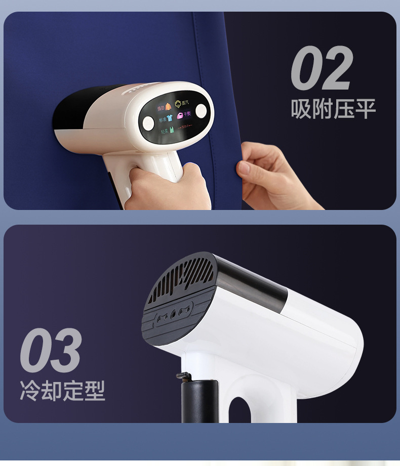 Cross-border New Steam Iron Mite Removal Wet and Dry Dual-use Electric Iron Household Travel Adsorption Handheld Garment Steamer