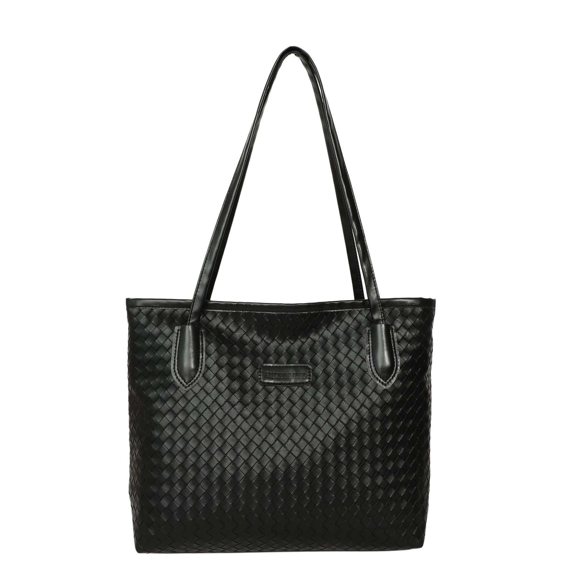 Bolsa de gran capacidad para mujeres 2026 nuevo estilo coreano de moda de viaje bolso de hombro universal de moda tejido bolso de mano