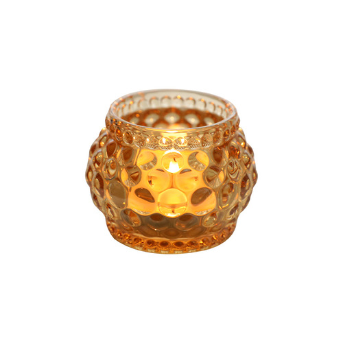 European ins simple glass crystal candle holder creative home candle base small ornaments romantic dining table candle holder