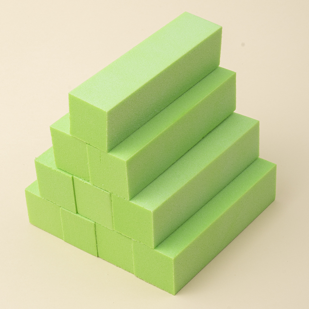 Directo de fábrica de uñas de color blanco bloque de tofu de alta espuma de cuatro lados de molienda bloque de reparación de uñas pulido