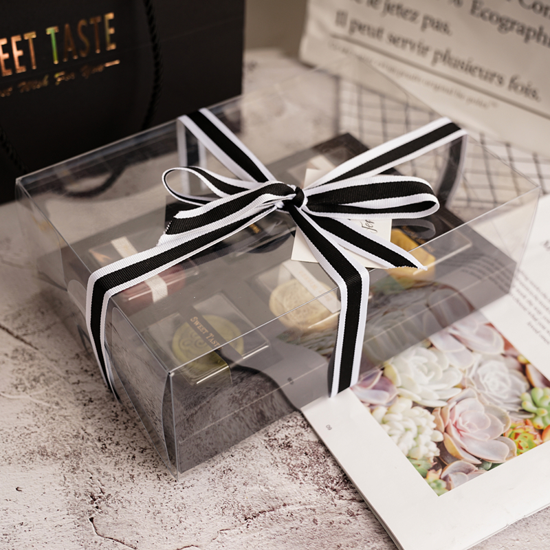 Caja de embalaje de pastel de luna transparente, 4 cápsulas, 6 cápsulas, caja de regalo, bolsa de regalo, caja de embalaje de huevo a medida, piel de hielo, luna