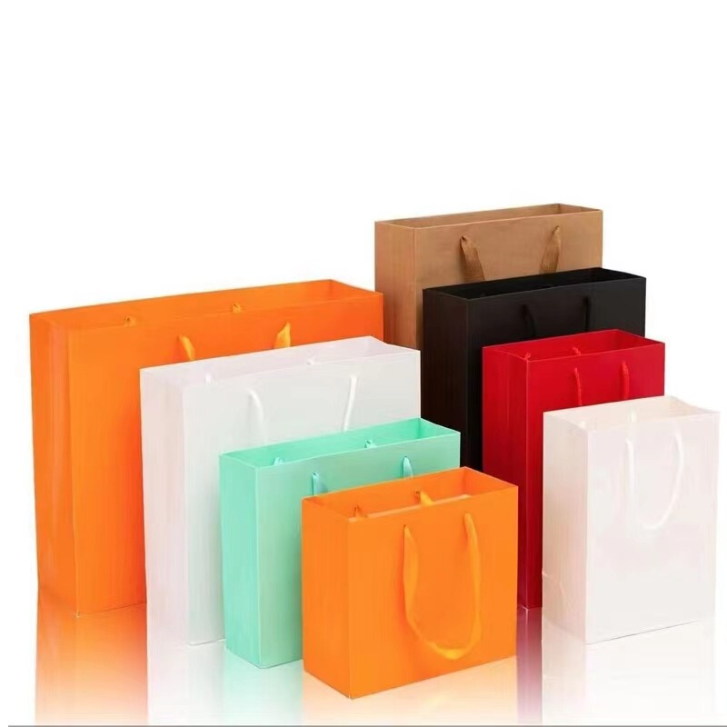 Kraft Paper Bag Handbag Hand Packing Gift Bag Gift Bag Gift Clothing Store Clothes Women's Logo Printing Kraft Paper Bag Handbag Hand Packing Gift Bag Gift Bag Gift Clothing Store Clothes Women's Logo Printing