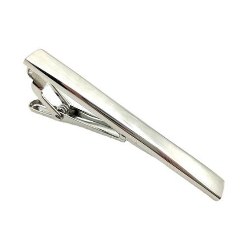 Formal tie accessories jewelry copper material pattern tie clip glossy twill men's business prismatic tie clip