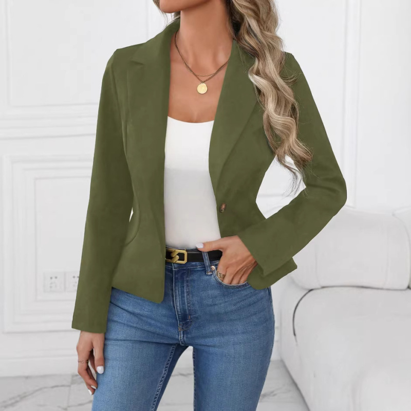 2026 Amazon Wish Hot-Selling Item: Women's High-End Solid Color Blazer 2026 Amazon Wish Hot-Selling Item: Women's High-End Solid Color Blazer