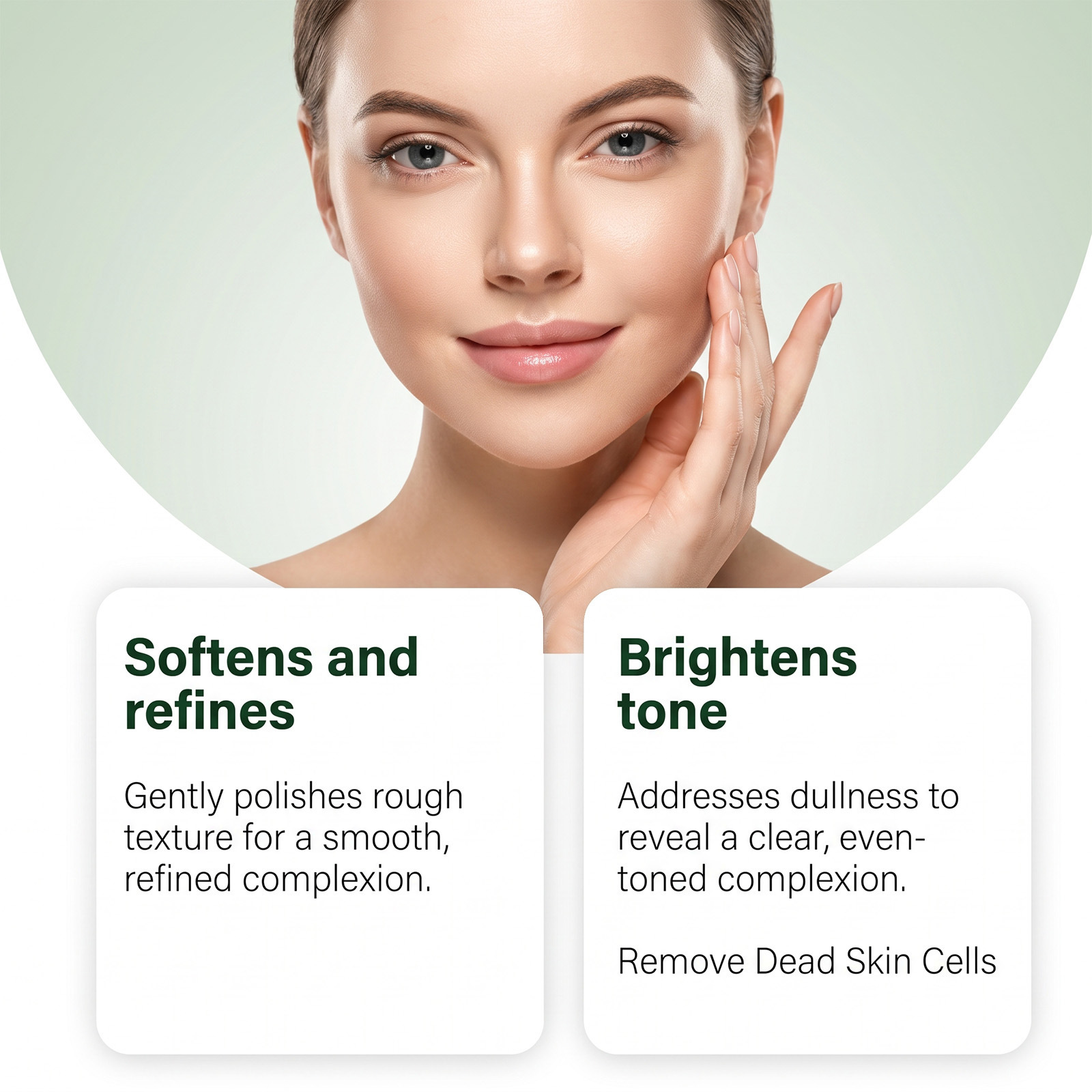 Smoother and brighter-looking skin benefits of green tea exfoliating gel