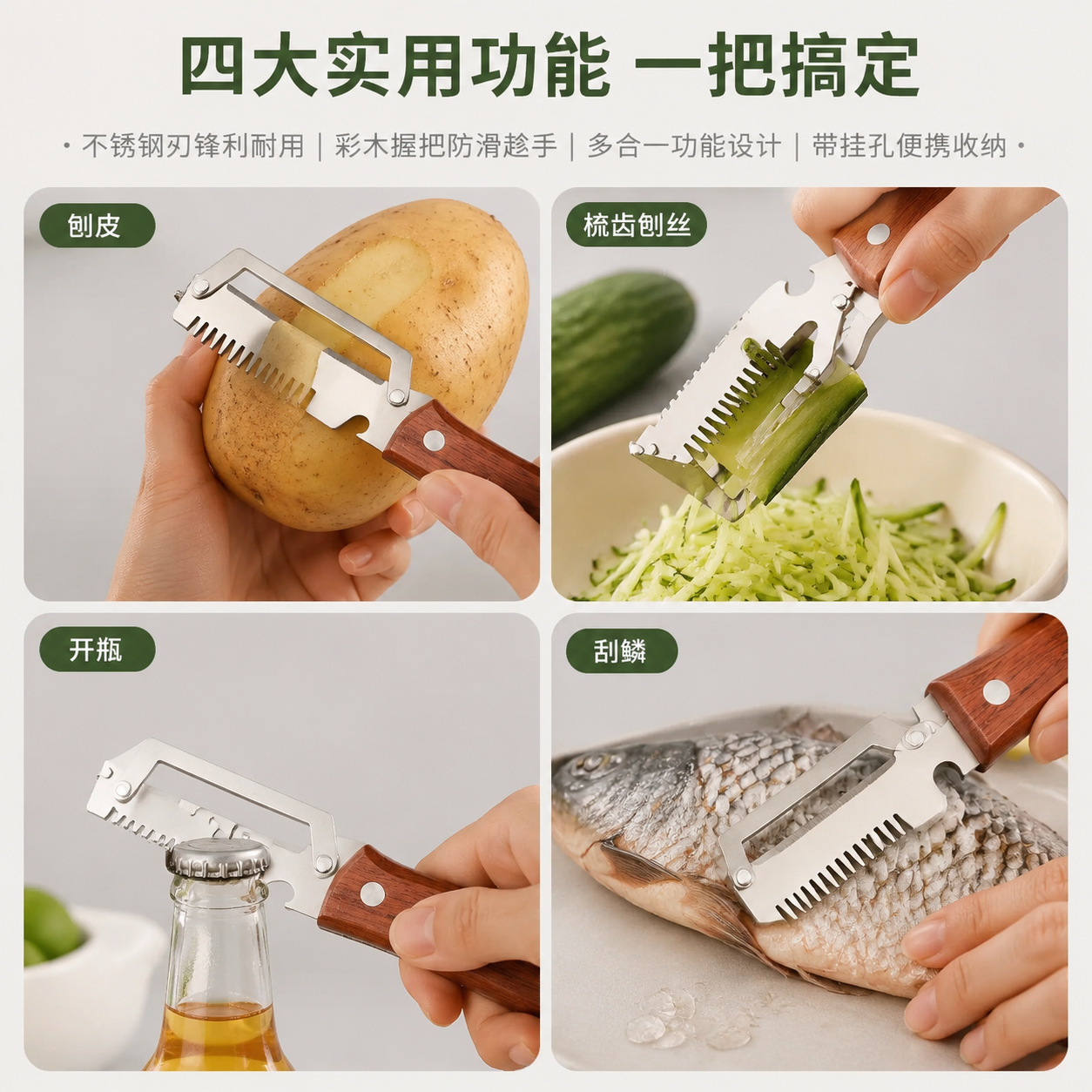 Multifuncional peel de cebolla destornillador no atraer acero peel de cebolla raspado artefacto de cocina fruta peel melón planador cuchillo de caña de azúcar