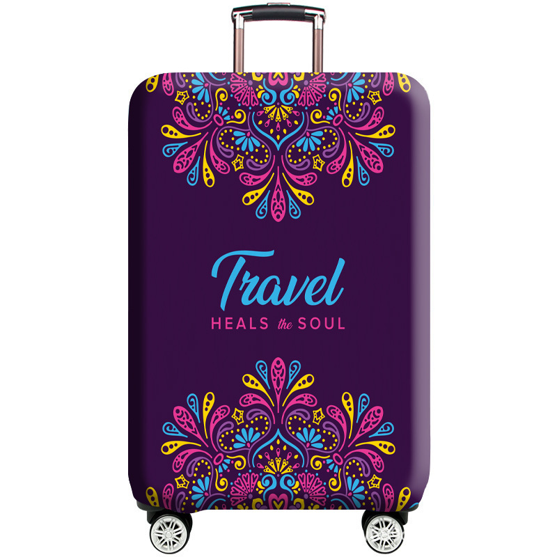 Estuche de caja elástica con impresión puntual, estuche de protección para equipaje, estuche de caja elástica, estuche con ruedas, estuche de viaje, cubierta antipolvo