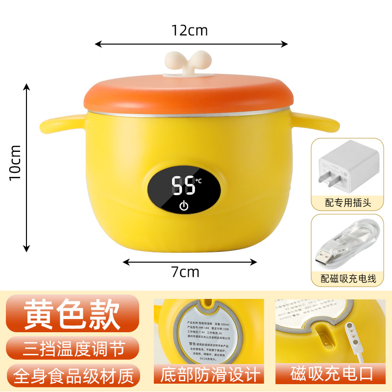 노란색 단일 그릇 + 케이블 + 충전 헤드