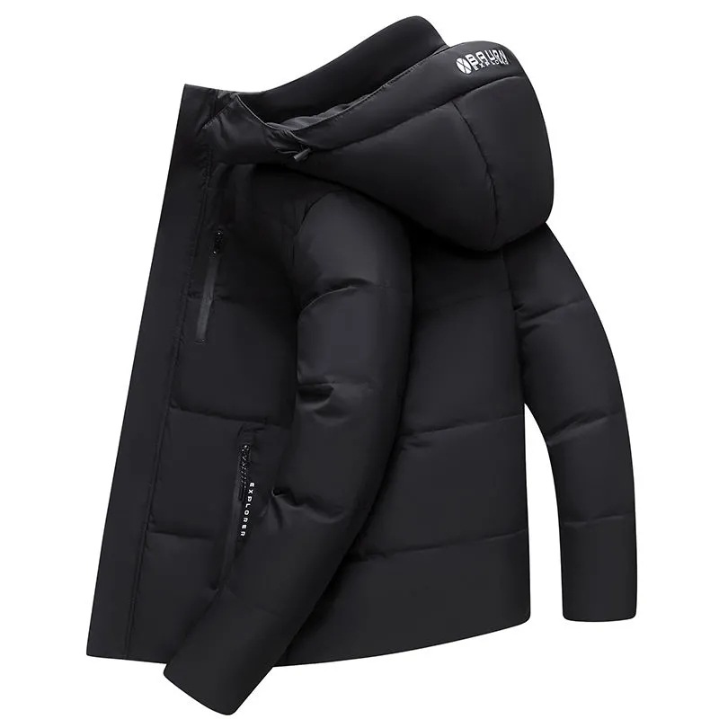24 New Men's Winter Short Down Jacket Thermal Jacket Men's Casual Versatile Trend Middle-aged And Elderly Fashion Duck Down_voghion.com